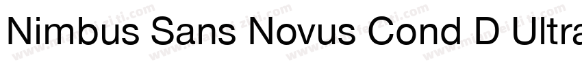 Nimbus Sans Novus Cond D Ultra字体转换